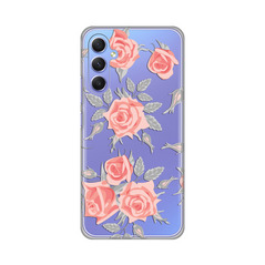 Zastitna ultra tanka (skin) maska / futrola PRINT - Samsung Galaxy A34 5G 5G Elegant Roses.