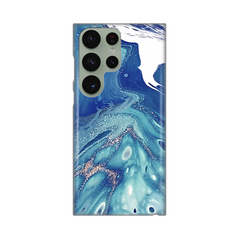 Zastitna silikonska maska (futrola) PRINT - Samsung Galaxy S23 Ultra Blue Marble.