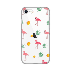 Zastitna ultra tanka (skin) maska / futrola PRINT - iPhone 7/8/SE (2020)/SE (2022) Flamingos.