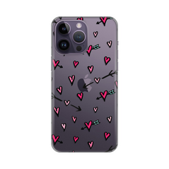 Zastitna ultra tanka (skin) maska / futrola PRINT - iPhone 14 Pro Max 6.7 Heart Pattern.