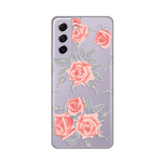 Zastitna ultra tanka (skin) maska / futrola PRINT - Samsung G990 Galaxy S21 FE Elegant Roses.