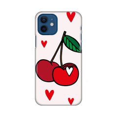 Zastitna silikonska maska (futrola) PRINT - iPhone 12 6.1 Cherry.