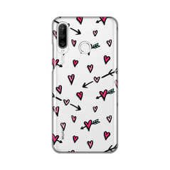Zastitna ultra tanka (skin) maska / futrola PRINT - Huawei P30 Lite Heart Pattern.