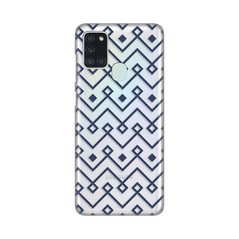 Zastitna ultra tanka (skin) maska / futrola PRINT - Samsung A217F Galaxy A21s Blue cubes.