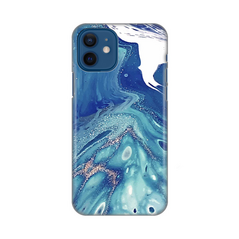 Zastitna silikonska maska (futrola) PRINT - iPhone 12 6.1 Blue Marble.