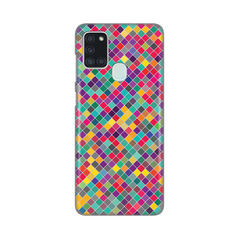 Zastitna ultra tanka (skin) maska / futrola PRINT - Samsung A217F Galaxy A21s Colorful cubes.