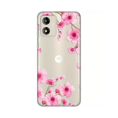 Zastitna ultra tanka (skin) maska / futrola PRINT - Motorola Moto E13 Rose flowers.