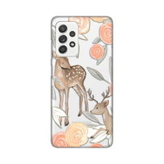 Zastitna ultra tanka (skin) maska / futrola PRINT - Samsung A525 Galaxy A52 4G/A526 Galaxy A52 5G/A528B Galaxy A52s 5G Flower Deer.