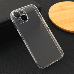 Zastitna silikonska maska (futrola) Ultra Thin with pluggy - iPhone 15 Transparent.