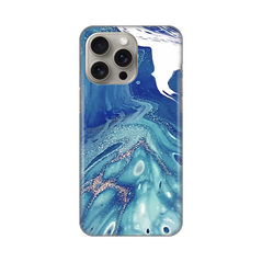 Zastitna silikonska maska (futrola) PRINT - iPhone 15 Pro Max 6.7 Blue Marble.