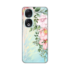Zastitna ultra tanka (skin) maska / futrola PRINT - Huawei Honor 90 Gentle Rose Pattern.