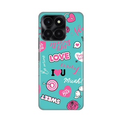 Zastitna silikonska maska (futrola) PRINT - Huawei Honor X6a Love.