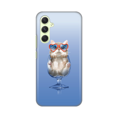 Zastitna silikonska maska (futrola) PRINT - Samsung A546B Galaxy A54 5G Funny Cat.