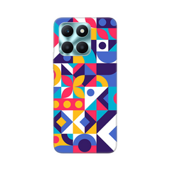 Zastitna ultra tanka (skin) maska / futrola PRINT - Huawei Honor X6a Colorful Mosaic.
