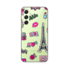 Zastitna ultra tanka (skin) maska / futrola PRINT - Samsung A546B Galaxy A54 5G Love Paris.