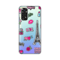 Zastitna ultra tanka (skin) maska / futrola PRINT - Xiaomi Redmi Note 11/Redmi Note 11s Love Paris.