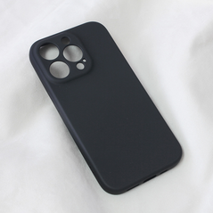 Zastitna maska (futrola) Teracell Soft Velvet - iPhone 14 Pro crna.