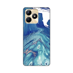 Zastitna silikonska maska (futrola) PRINT - Realme C53 Blue Marble.