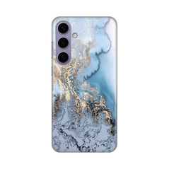 Zastitna silikonska maska (futrola) PRINT - Samsung S926B Galaxy S24 Plus Blue Gold Marble.
