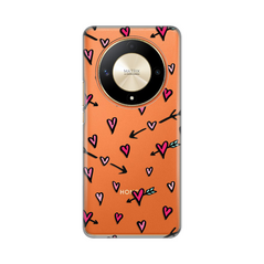 Zastitna ultra tanka (skin) maska / futrola PRINT - Huawei Honor Magic 6 lite Heart Pattern.