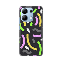 Zastitna silikonska maska (futrola) PRINT - Xiaomi Redmi Note 13 4G (EU) Happy Lines gray.