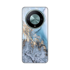 Zastitna silikonska maska (futrola) PRINT - Huawei Honor Magic 6 lite Blue Gold Marble.