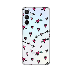 Zastitna ultra tanka (skin) maska / futrola PRINT - Samsung A156 Galaxy A15 5G Heart Pattern.