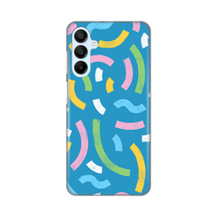 Zastitna silikonska maska (futrola) PRINT - Samsung A156 Galaxy A15 5G Happy Lines blue.