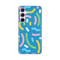 Zastitna silikonska maska (futrola) PRINT - Samsung A356B Galaxy A35 5G Happy Lines  blue.