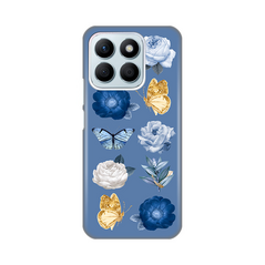 Zastitna silikonska maska (futrola) PRINT - Huawei Honor X8b Dusty Blue.