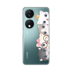 Zastitna ultra tanka (skin) maska / futrola PRINT - Huawei Honor X7b Cats.