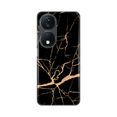 Zastitna silikonska maska (futrola) PRINT - Huawei Honor X7b All crni.