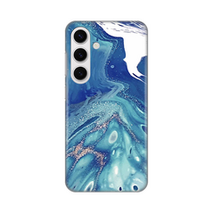 Zastitna silikonska maska (futrola) PRINT - Samsung S921B Galaxy S24 Blue Marble.