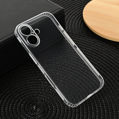 Zastitna silikonska maska (futrola) Ultra Thin with pluggy - iPhone 16 6.1 Transparent.