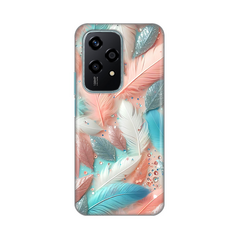 Zastitna silikonska maska (futrola) PRINT - Huawei Honor 200 Lite Pastel Feathers.