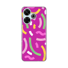 Zastitna silikonska maska (futrola) PRINT - Xiaomi Redmi 13 Happy Lines pink.