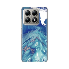 Zastitna silikonska maska (futrola) PRINT - Xiaomi 14T Blue Marble.
