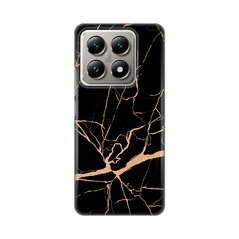 Zastitna silikonska maska (futrola) PRINT - Xiaomi 14T All crni.