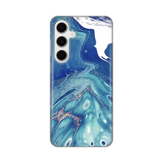 Zastitna silikonska maska (futrola) PRINT - Samsung S721B Galaxy S24 Fe Blue Marble.