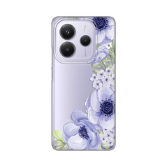 Zastitna ultra tanka (skin) maska / futrola PRINT - Xiaomi Redmi Note 14 5G Blue Roses.