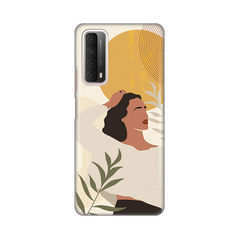 Zastitna ultra tanka (skin) maska / futrola PRINT - Huawei P smart 2021 Boho Girl.