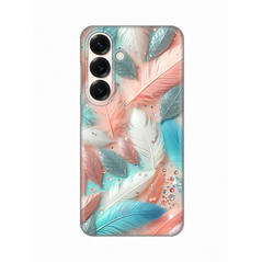 Zastitna silikonska maska (futrola) PRINT - Samsung S931 Galaxy S25 Pastel Feathers.