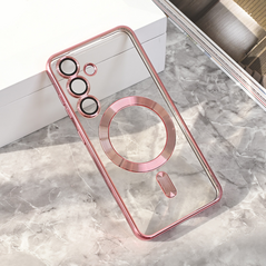 Zastitna maska (futrola) Magsafe Lux - Samsung S931 Galaxy S25 roze.