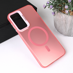 Zastitna maska (futrola) Magsafe providna - Samsung A165F Galaxy A16 5G roze.