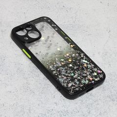 Zastitna maska (futrola) okvir Glitter - iPhone 13 Mini crna.