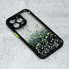 Zastitna maska (futrola) okvir Glitter - iPhone 13 Pro crna.