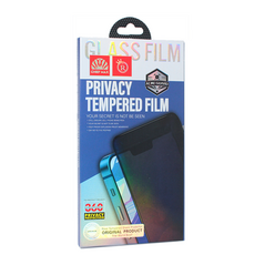 stitno staklo Staklena folija (zastitno kaljeno staklo) za ekran Privacy 2.5D full glue - Samsung S921 Galaxy S24 5G/S931 Galaxy S25 5G crni (fingerprint unlock).