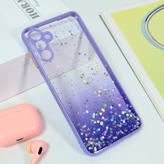 Zastitna maska (futrola) okvir Glitter - Samsung A136 Galaxy A13 5G ljubicasta.