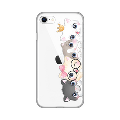 Zastitna ultra tanka (skin) maska / futrola PRINT - iPhone 7/8/SE (2020)/SE (2022) Cats.