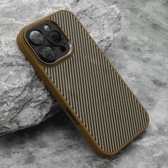 Zastitna maska (futrola) CARBON MagSafe - iPhone 16 Pro (6.3) zlatna (small camera) (MS).